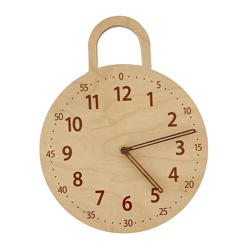 Horloge Murale Moderne à Piles Digital Office Decor Clock En Bois B1