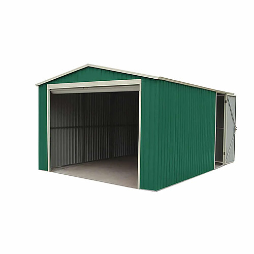 Garage Voiture Métallique Gardiun Leicester - 17,3 m² Extérieur 512x338x243 cm