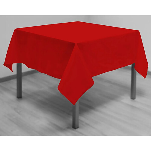 Soleil D'Ocre Nappe carrée 180 x 180 cm - Rouge - Linge de table