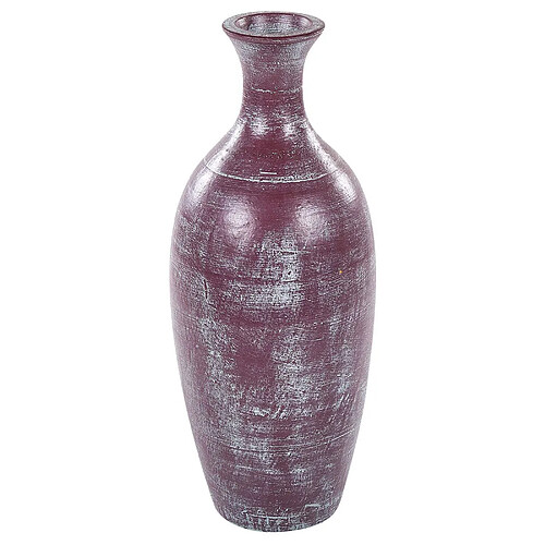 Beliani Vase décoratif KARDIA fait à la main Céramique 57 cm Marron