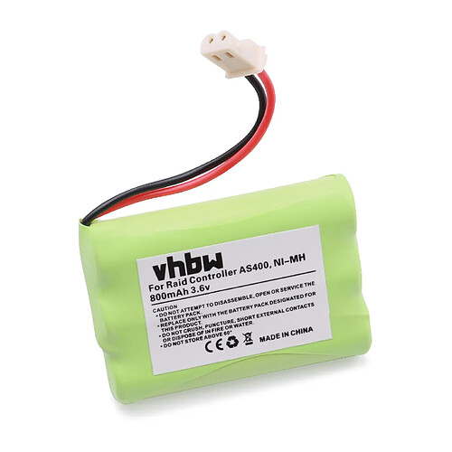 Vhbw Batterie Ni-MH 800mAh 3.6V pour IBM Raid Controller Cache Battery AS400, AS400 i5, remplace les modèles 44L0305, 44V3696, 44L0302, 53P0941 etc.