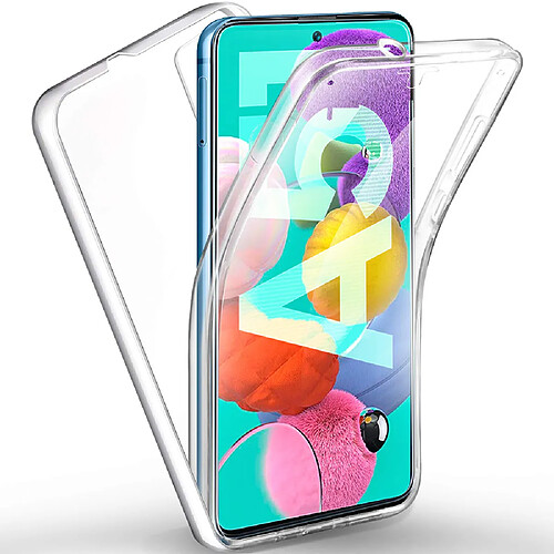 Xeptio Coque 360 degrés Samsung Galaxy A71 Protection intégrale souple TPU Transparente face et dos Smartphone - Accessoires Pochette Exceptional