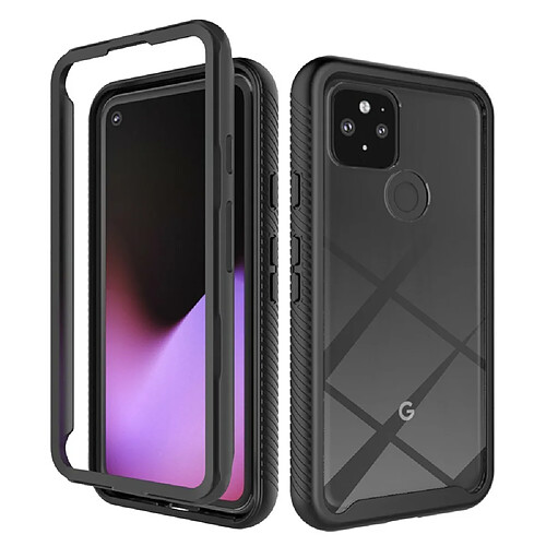 Coque en TPU hybride antichoc noir pour votre Google Pixel 5