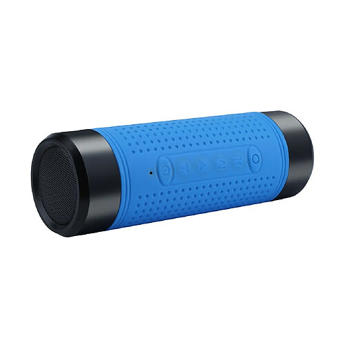 Vélo audio Haut-parleur extérieur Bluetooth étanche carte Radio Lumière lampe de pocheBleu ciel