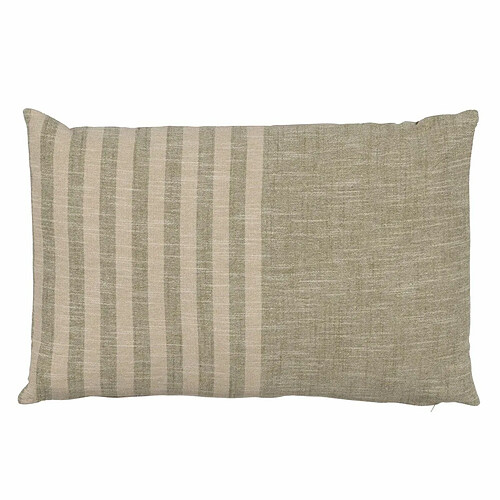 BigBuy Home Coussin Coton Lin Gris 60 x 40 cm