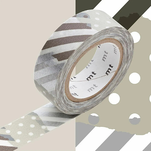 Masking Tape Pois Argent