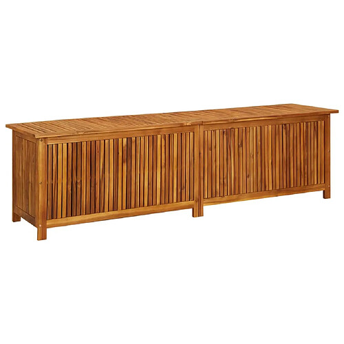 vidaXL Boîte de rangement de jardin 200x50x58 cm Bois d'acacia solide