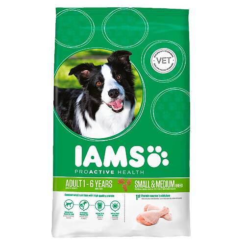 Iams Chien Adult Small Medium Poulet