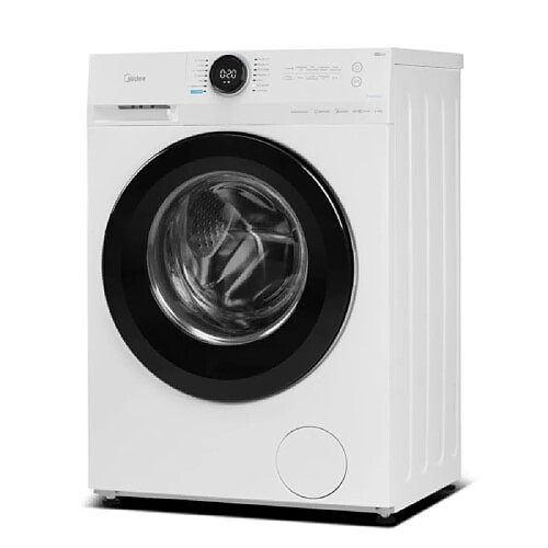 MIDEA MF200W80WB-E Lave-Linge 8kg 76dB 1400tr/min Moteur BLDC Ecran LED Lumineux 14 Programmes Blanc