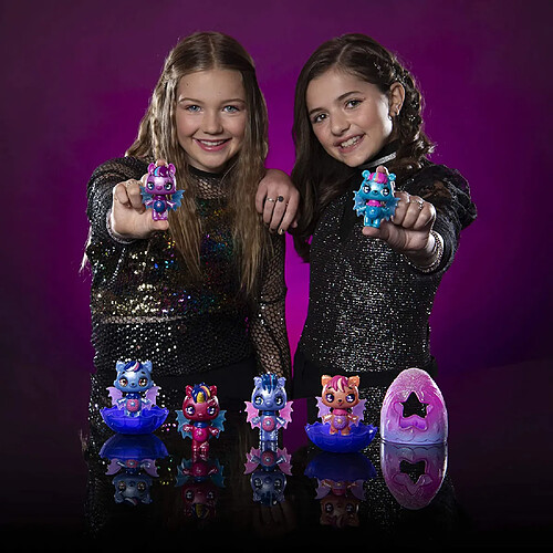 Hatchimals, Glow Up Figurine de Collection au crépuscule Magique avec Ailes Brillantes dans Le Noir (Style Peut Varier)