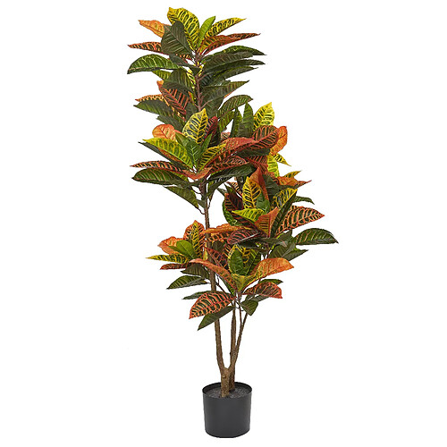 Beliani Plante artificielle CODIAEUM 140 cm