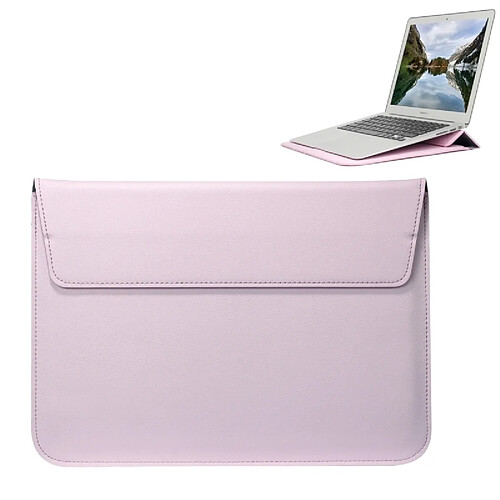 Wewoo Housse Étui rose pour ordinateur portable ultraminces Tablette Tactile 11,6 pouces, Taille: 32.5x21.5x1cm Enveloppe universelle Style PU en cuir avec support