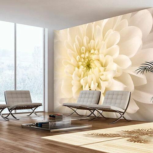 Paris Prix Papier Peint Dahlia Blanc 193 x 250 cm