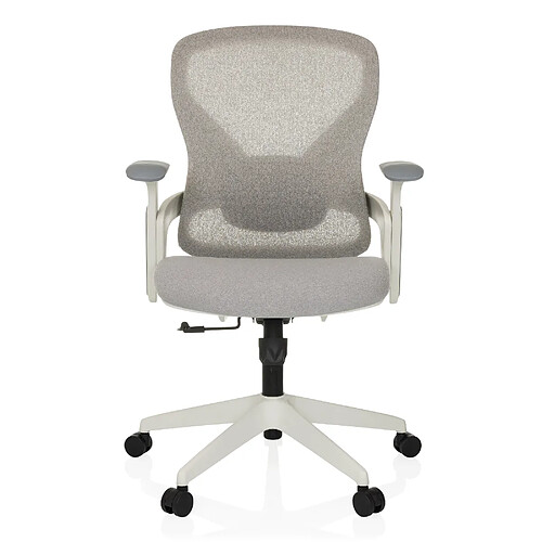 Chaise de bureau / chaise pivotante NOWUM tissu gris hjh OFFICE