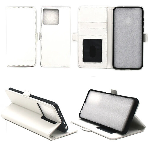 Xeptio Housse blanche pour Xiaomi Redmi Note 13 5G Etui blanc de protection Portefeuille à Rabat avec Porte Cartes