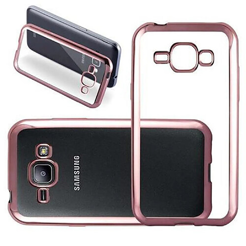 Cadorabo Coque Samsung Galaxy J1 2015 en Rose Étui