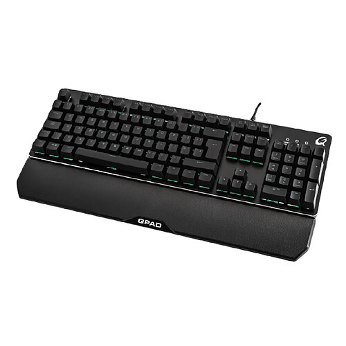 QPAD | MK-40 Clavier Méca-membrane Pro Gaming, Aluminium, rétro-éclairage LED