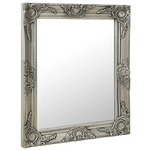 vidaXL Miroir mural style baroque 50x60 cm Argenté