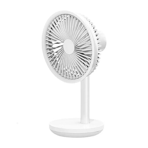 Universal Ventilateur de bureau 4000mAh USB rechargeable 3 modes Ventilateur vibrant de refroidissement à vitesse du vent | Ventilateur (blanc)