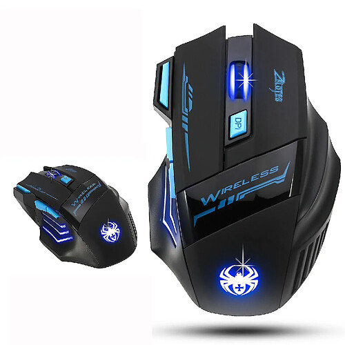 Universal Souris de jeu sans fil à LED rétro-éclairé