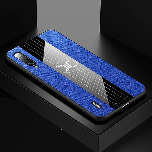 Wewoo Coque Souple Pour Xiaomi Mi CC9 XINLI étui en TPU antichoc Texture Bleu