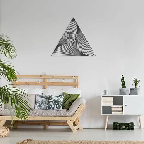 DEKORY Triangle cybernétique Décoration Murale en Métal 45 x 39 cm