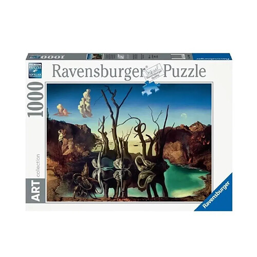 Ravensburger Puzzle Cygnes se reflétant en éléphants / Salvador Dali 1000p