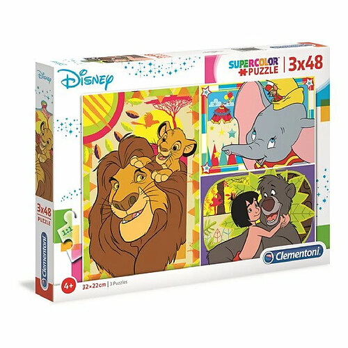 Ludendo Puzzles SuperColor 3x48 pièces - Disney Classic