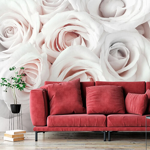 Artgeist Papier peint - Satin Rose (Pink) [400x280]