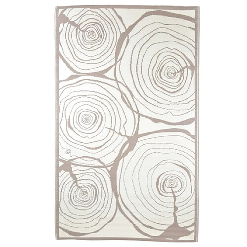 Esschert Design Tapis d'extérieur 240x150 cm Anneaux ascendants