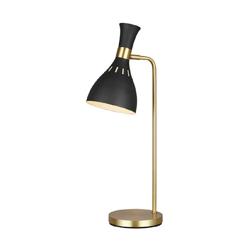 Elstead Lighting Lampe de table Joan Acier Noir minuit / Laiton bruni