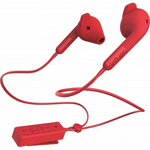 Defunc Kit piéton Bluetooth Hybrid avec Micro et Télécommande Rouge