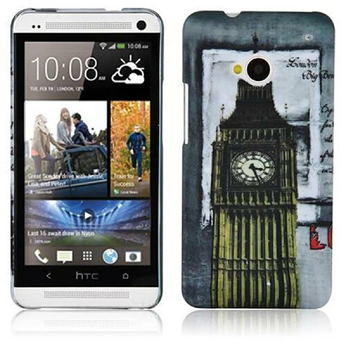 Cadorabo Coque HTC ONE M7 Etui en Gris