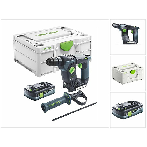 Perforateur SDSPlus sansfil Festool BHC 18Basic 18 V sans batterie ni chargeur coffret Systainer