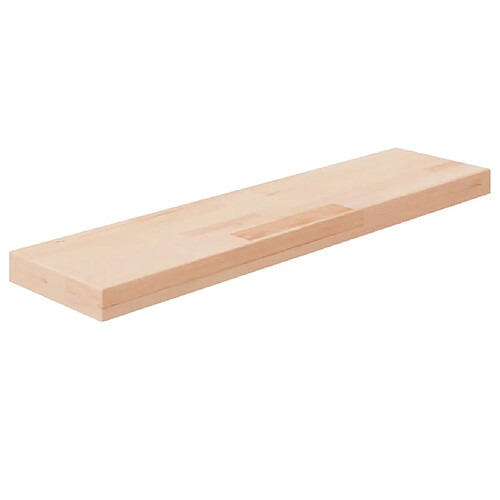 vidaXL Panneau d'étagère 80x20x4 cm Bois de chêne massif non traité