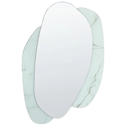 Beliani Miroir PANNES 117 cm Bleu clair