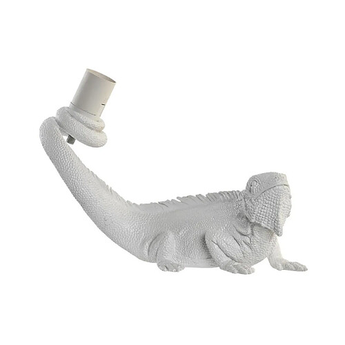 Applique DKD Home Decor Blanc Résine 50 W Moderne Iguane Lézard 220 V 14 x 22 x 31 cm 31 x 14 x 22 cm