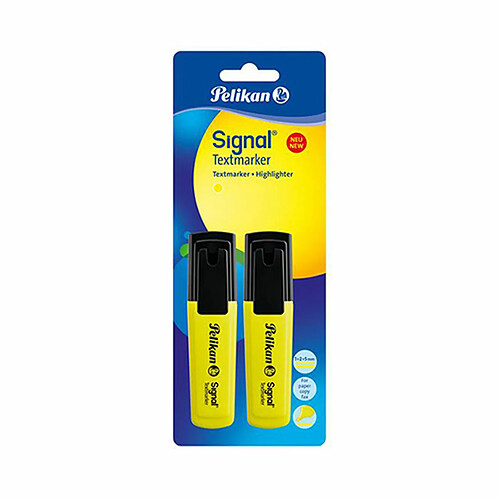 Surligneur Pelikan Fluorescent Jaune (2 Unités)