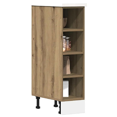 vidaXL Armoire de plancher chêne artisanal 20x44,5x81,5 cm