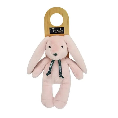 MAïLOU Petit lapin dorlotin peluche rose