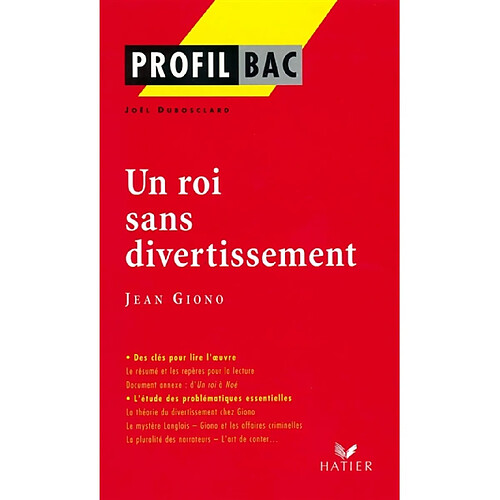 Un roi sans divertissement, Jean Giono · Occasion