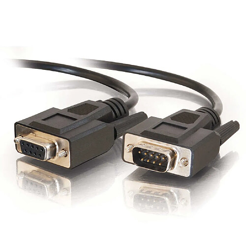 Cables To Go C2G Câble d'extension DB9 RS232 M/F de 5 M - Noir