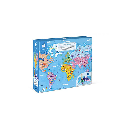 Ludendo Janod - Puzzle educatif- les curiosites du monde - 350 pcs