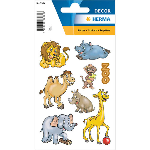 HERMA Autocollants DECOR 'Animaux du zoo' ()