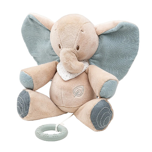 Peluche musicale éléphant Axel 28 cm - Nattou