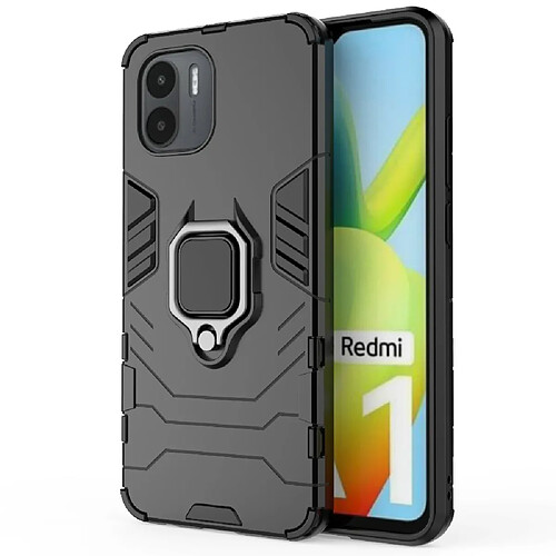 Coque en TPU anti-rayures avec béquille pour votre Xiaomi Redmi A1 4G - noir