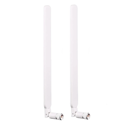 Wewoo Antenne blanc 2 PCS B593 5dBi SMA Mâle 4G LTE Routeur