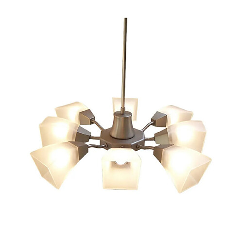 Luminaire Center Suspension Chievo Chrome satiné