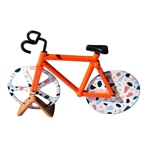 Vélo Pizza Cutter Bike Roller Pizza Slicer Cuisine Pizza Cutter Orange