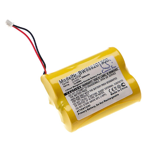 vhbw Batterie compatible avec Panasonic BR-ACF2R PLC Contrôleur Logique Programmable (2000mAh, 6V, Li-MnO2)